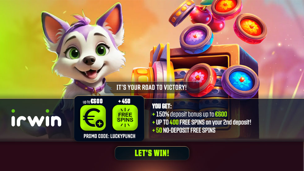 Irwin Casino — Бонустар беті